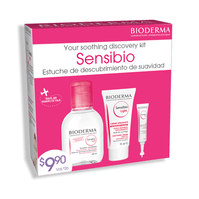 Sensibio Discovery Kit (H2O 100ml + Light Mini 15ml + Eye Sample 2ml) - Ma French Beauty