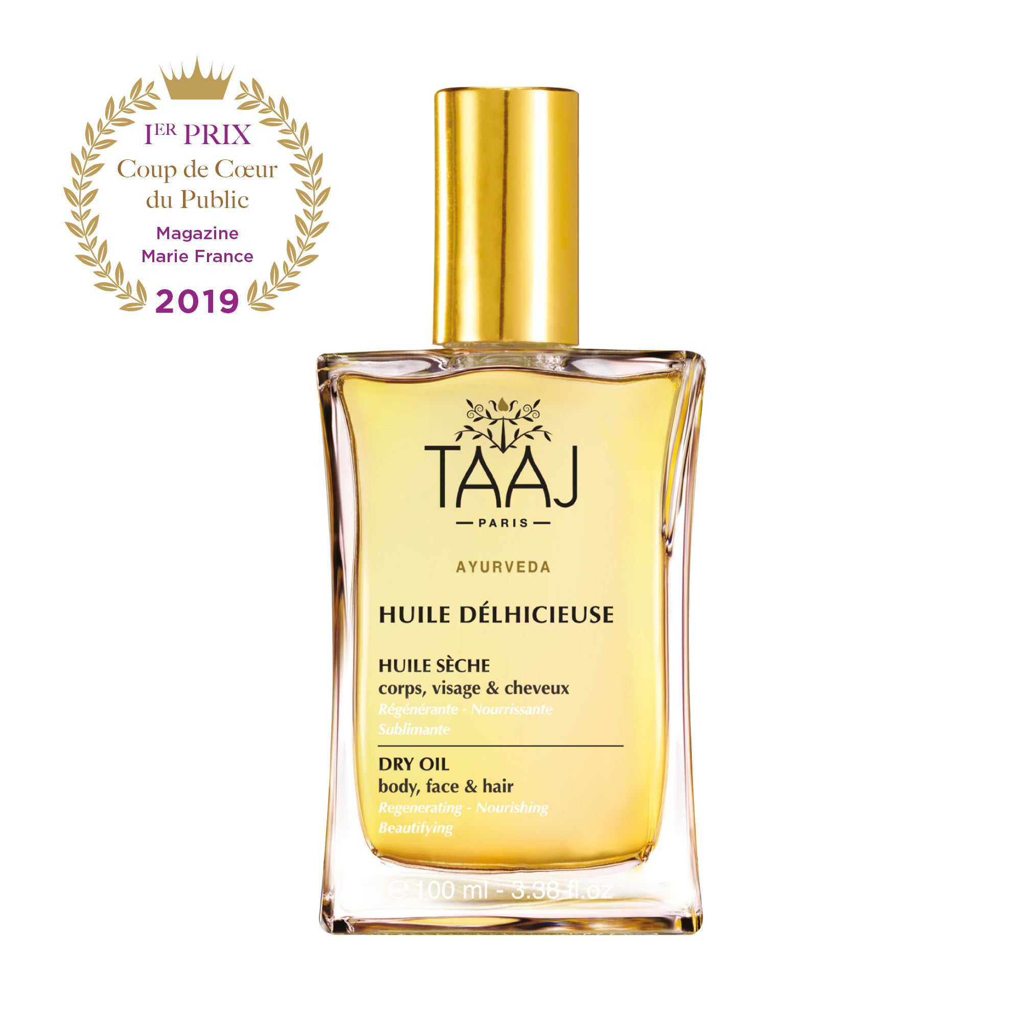TAAJ Paris - Huile Delhicieuse - Face, Body & Hair Dry Oil with addictive scent - 3,34 fl oz